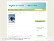 Tablet Screenshot of englishidioms.wordpress.com
