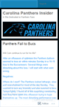 Mobile Screenshot of carolinapanthersinsider.wordpress.com