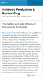 Mobile Screenshot of monoclonalantibodyreview.wordpress.com