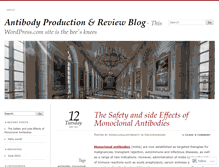 Tablet Screenshot of monoclonalantibodyreview.wordpress.com