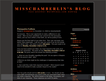 Tablet Screenshot of misschamberlin.wordpress.com