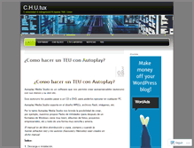 Tablet Screenshot of chutux.wordpress.com