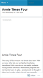 Mobile Screenshot of annietimesfour.wordpress.com
