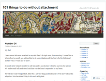 Tablet Screenshot of becomingunattached.wordpress.com