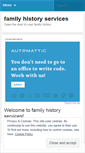 Mobile Screenshot of familyhistoryservices.wordpress.com