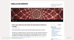 Desktop Screenshot of himalayanmirror.wordpress.com