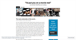 Desktop Screenshot of moviereelramblings.wordpress.com