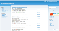 Desktop Screenshot of andhracollegescom.wordpress.com