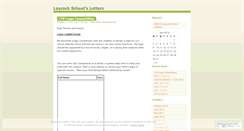 Desktop Screenshot of laycockschool.wordpress.com