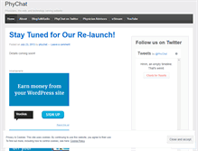 Tablet Screenshot of phychat.wordpress.com