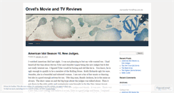 Desktop Screenshot of orvelsreviews.wordpress.com