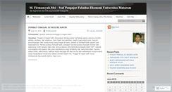 Desktop Screenshot of firmansyahntb.wordpress.com