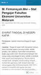 Mobile Screenshot of firmansyahntb.wordpress.com