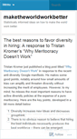 Mobile Screenshot of maketheworldworkbetter.wordpress.com