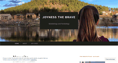 Desktop Screenshot of joynessthebrave.wordpress.com