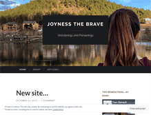 Tablet Screenshot of joynessthebrave.wordpress.com