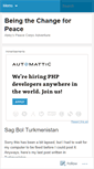 Mobile Screenshot of beingthechange4peace.wordpress.com