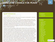 Tablet Screenshot of beingthechange4peace.wordpress.com