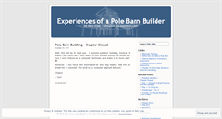 Desktop Screenshot of polebarnbuilder.wordpress.com