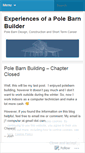 Mobile Screenshot of polebarnbuilder.wordpress.com