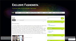 Desktop Screenshot of exclusivefashionistadotcom.wordpress.com