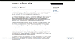 Desktop Screenshot of ignoranceanduncertainty.wordpress.com