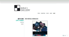 Desktop Screenshot of aisle1gallerystl.wordpress.com