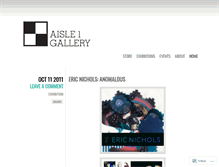 Tablet Screenshot of aisle1gallerystl.wordpress.com