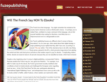 Tablet Screenshot of fuzepublishing.wordpress.com