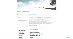 Desktop Screenshot of belezainteligente.wordpress.com