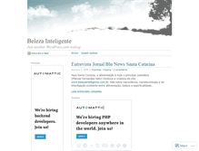 Tablet Screenshot of belezainteligente.wordpress.com