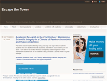 Tablet Screenshot of escapethetower.wordpress.com