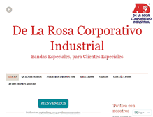 Tablet Screenshot of delarosacorporativo.wordpress.com