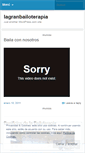 Mobile Screenshot of lagranbailoterapia.wordpress.com