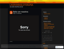 Tablet Screenshot of lagranbailoterapia.wordpress.com