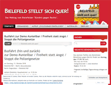 Tablet Screenshot of bielefeldstelltsichquer.wordpress.com