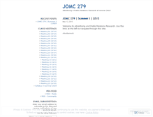 Tablet Screenshot of jomc279.wordpress.com