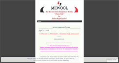 Desktop Screenshot of mewool.wordpress.com