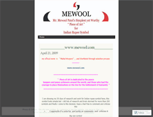 Tablet Screenshot of mewool.wordpress.com