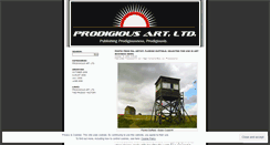 Desktop Screenshot of prodigiousartltd.wordpress.com