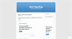 Desktop Screenshot of bedhog.wordpress.com