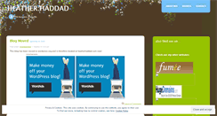 Desktop Screenshot of heatherhaddad.wordpress.com