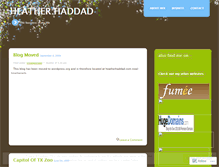 Tablet Screenshot of heatherhaddad.wordpress.com