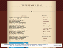 Tablet Screenshot of femeiainalb.wordpress.com