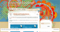 Desktop Screenshot of foreverfaithandfood.wordpress.com