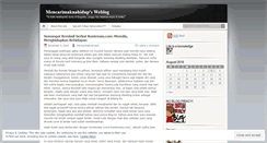 Desktop Screenshot of mencarimaknahidup.wordpress.com