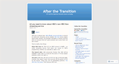 Desktop Screenshot of afterthetransition.wordpress.com