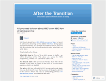 Tablet Screenshot of afterthetransition.wordpress.com