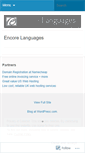 Mobile Screenshot of encorelanguages.wordpress.com