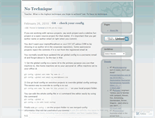 Tablet Screenshot of notechnique.wordpress.com